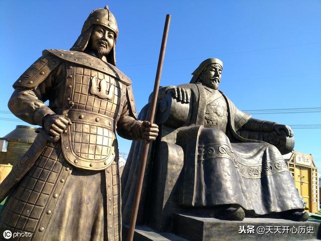 成吉思汗带领蒙古大军驰骋草原，用迅雷不及掩耳之势，征服了草原